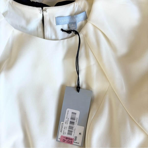 NWT Antonio Melani White Jumpsuit, size 4 - Picture 2 of 7